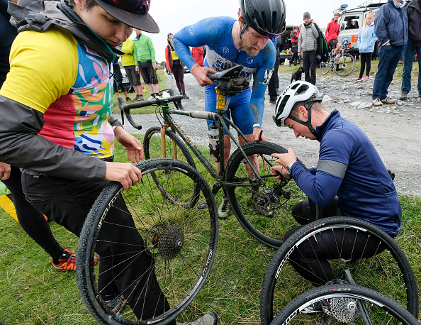 Competitors Take Part In The Yorkshire 3-Peaks Cyclocross Challenge