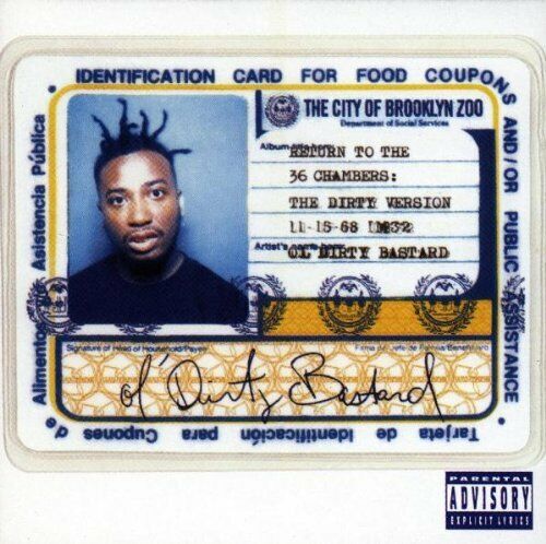 ODB's album cover of his public assistance card