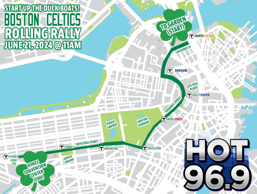 Boston Celtics Parade Route